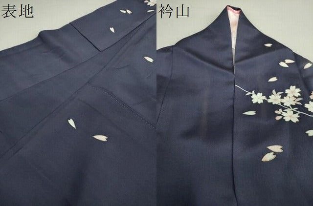 平和屋着物●訪問着 駒刺繍 枝桜 暈し染め 金彩 鈴乃屋扱い 正絹 逸品 DAAU5601ps