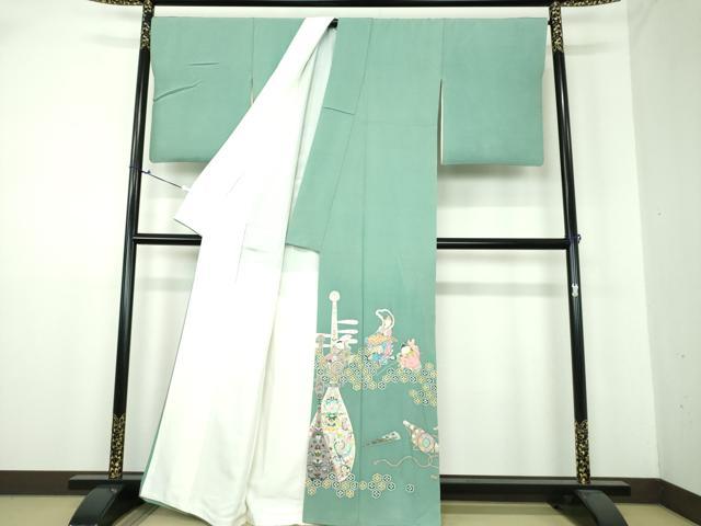 平和屋着物●本加賀友禅作家 上田修壮 色留袖 七福神 証紙付き 正絹 逸品 DAAU5644ps