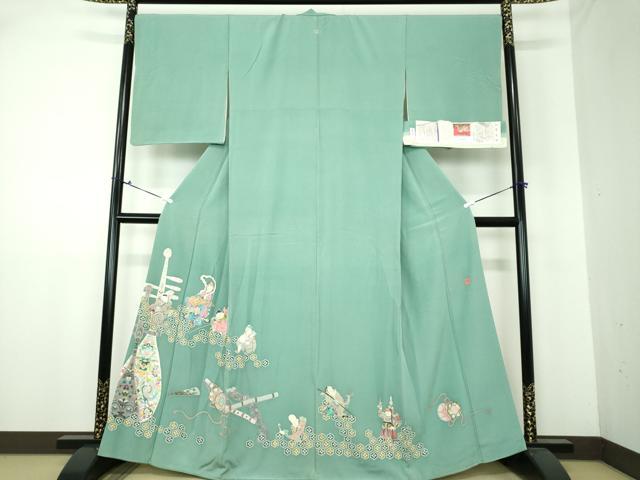 平和屋着物●本加賀友禅作家 上田修壮 色留袖 七福神 証紙付き 正絹 逸品 DAAU5644ps