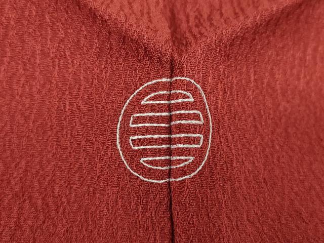 平和屋着物●上質な色無地 赤錆色 正絹 逸品 未使用 DAAU5782ps