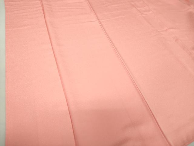 平和屋着物●上質な色無地 霞地紋 薄紅色 正絹 逸品 DAAU5784ps
