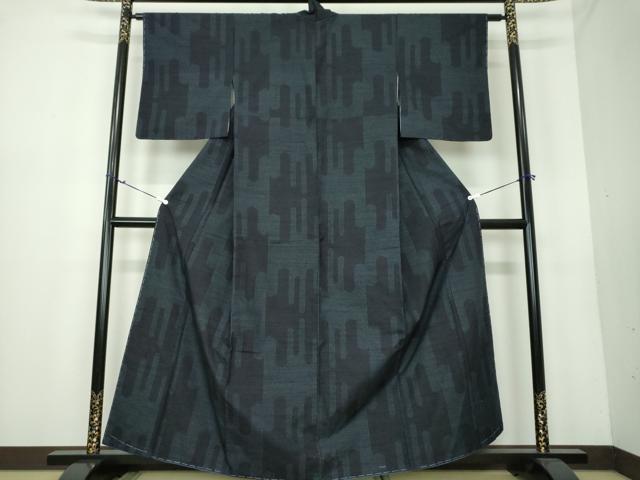 平和屋着物●上質な紬 霞文 正絹 逸品 未使用 DAAU5796ps