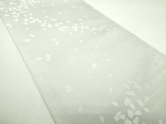 平和屋着物●善之助 着物ブランド 一期一会 両面 全通柄袋帯 葡萄蔦の葉文 樹下獣花文 金彩 正絹 逸品 未使用 DAAU5974ps