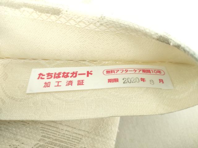 平和屋着物▽六通柄袋帯 スリーシーズン帯 春 夏 秋 唐織 葡萄蔦の葉文 正絹 逸品 DAAU5976ps