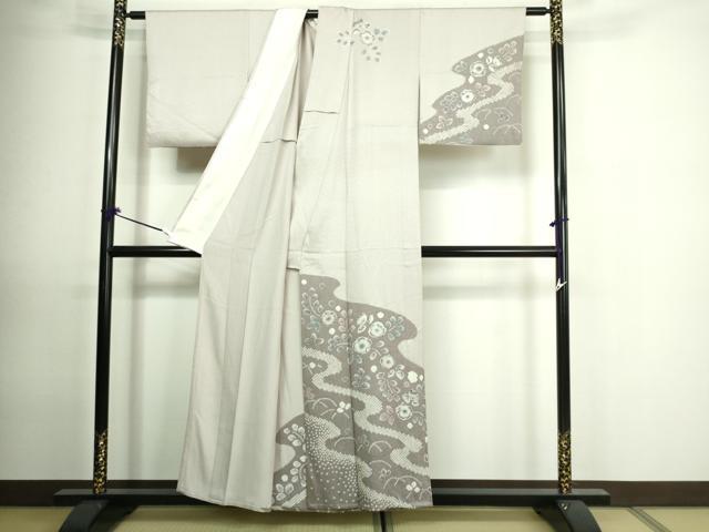 平和屋着物▽訪問着 単衣 絞り 辻が花 正絹 逸品 DAAU6374sf