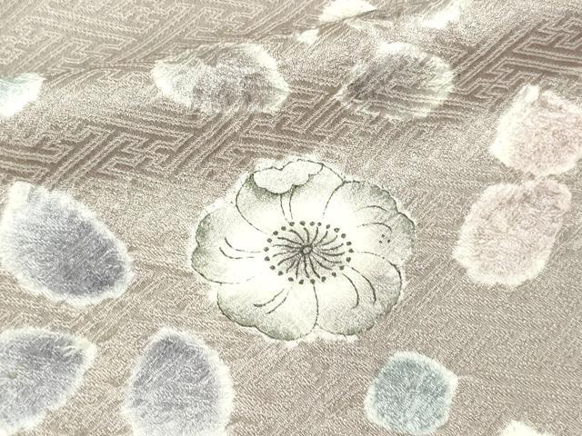 平和屋着物▽訪問着 単衣 絞り 辻が花 正絹 逸品 DAAU6374sf