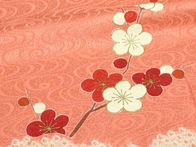 平和屋着物▽訪問着 単衣 駒刺繍 絞り 草花文 金彩 正絹 逸品 DAAU6386sf