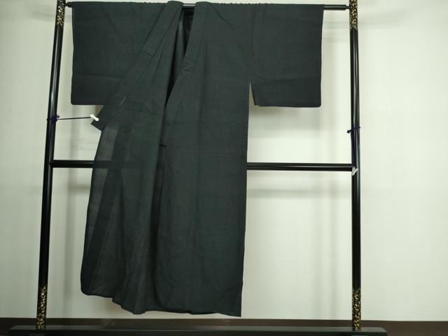 平和屋着物*夏物 男性 お召 紗 蚊絣 正絹 逸品 DAAU6420sf