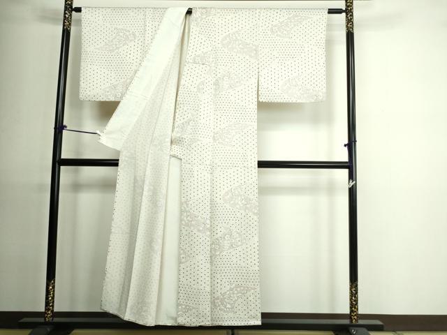 平和屋着物▽上質な小紋 単衣 辻が花 正絹 逸品 DAAU6427sf