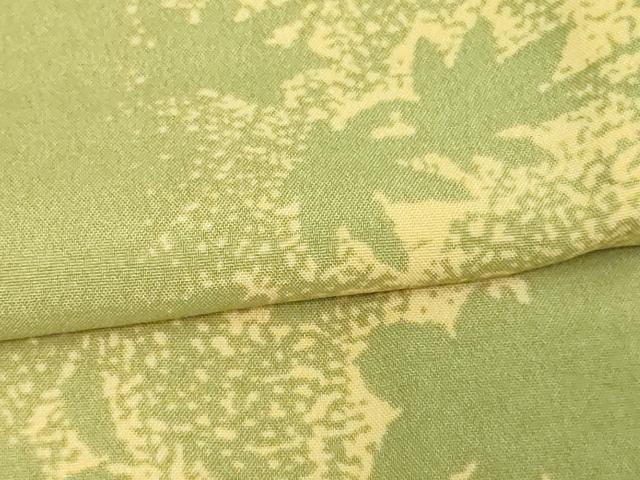 平和屋着物▽小紋 単衣 草花文 洗える着物 DAAU6431sf