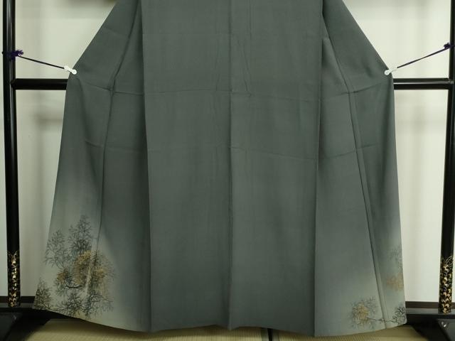 平和屋着物▽豪華色留袖 単衣 刺繍 松葉文 暈し染め 金糸 正絹 逸品 DAAU6433sf
