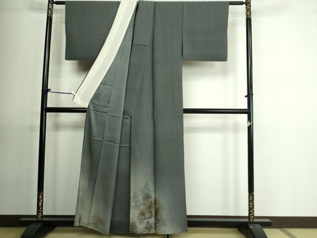 平和屋着物▽豪華色留袖 単衣 刺繍 松葉文 暈し染め 金糸 正絹 逸品 DAAU6433sf