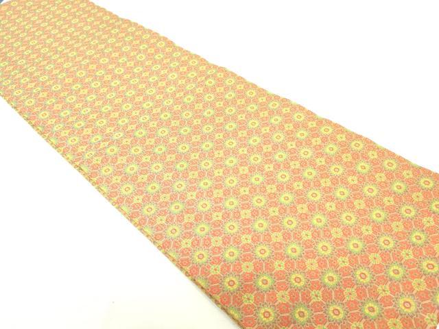平和屋着物●龍村美術織物 九寸開き名古屋帯 蜀紅錦 正絹 逸品 DAAU6521ob