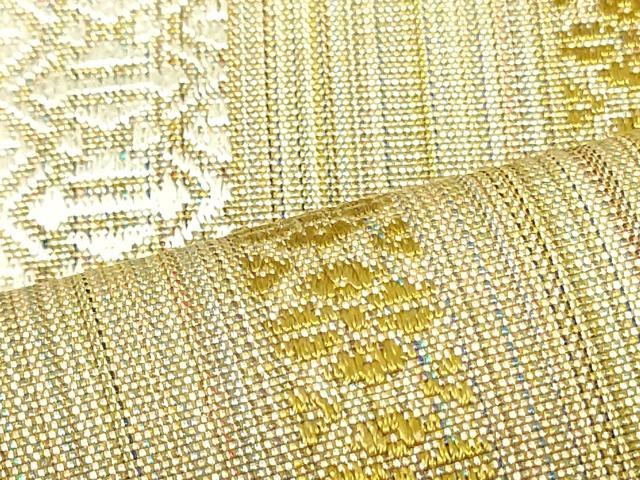 平和屋着物●本場筑前博多織 八寸名古屋帯 献上 正絹 逸品 DAAU6571ob