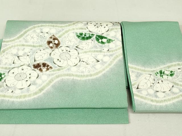 平和屋着物●染色作家 小倉淳史 つけ帯 辻が花 鬼しぼ縮緬 正絹 逸品 DAAU6585ob