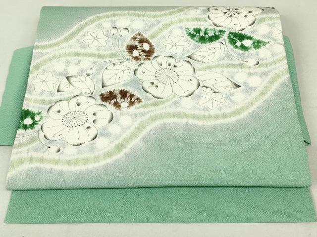 平和屋着物●染色作家 小倉淳史 つけ帯 辻が花 鬼しぼ縮緬 正絹 逸品 DAAU6585ob