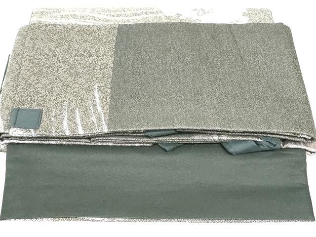平和屋着物●つけ帯 小袖彩雪輪文 金糸 正絹 逸品 未使用 DAAU6692ob