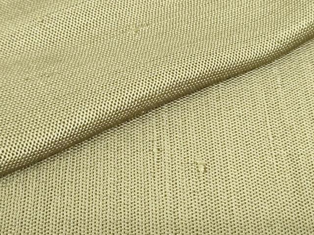 平和屋着物●両面 半幅帯 紬地 霞文 油色 棒色 正絹 逸品 DAAU6851ob