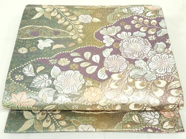 平和屋着物●六通柄袋帯 雲取り辻が花 金銀糸 やまと誂製 正絹 逸品 DAAU6905ob