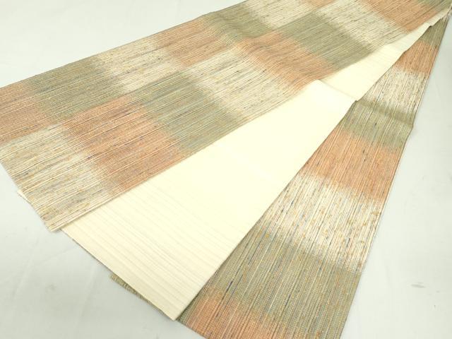 平和屋着物●両面 全通柄袋帯 紬地 霞間道 金銀糸 正絹 逸品 DAAU6911ob