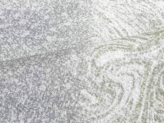 平和屋着物●九寸名古屋帯 墨流し文様 鬼しぼ縮緬 正絹 逸品 未使用 DAAU6962ob
