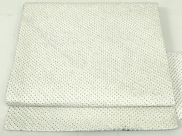 平和屋着物●創作 九寸名古屋帯 総絞り 霞文 正絹 逸品 DAAU6968ob