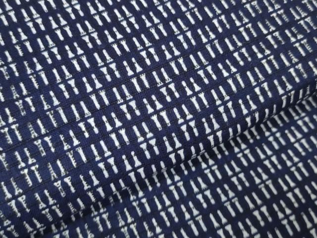 平和屋着物∴夏物 浴衣 反物 着尺 変わり間道 綿 逸品 未使用 DAAU7861zzz
