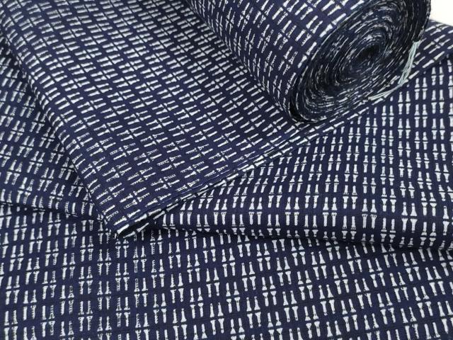 平和屋着物∴夏物 浴衣 反物 着尺 変わり間道 綿 逸品 未使用 DAAU7861zzz