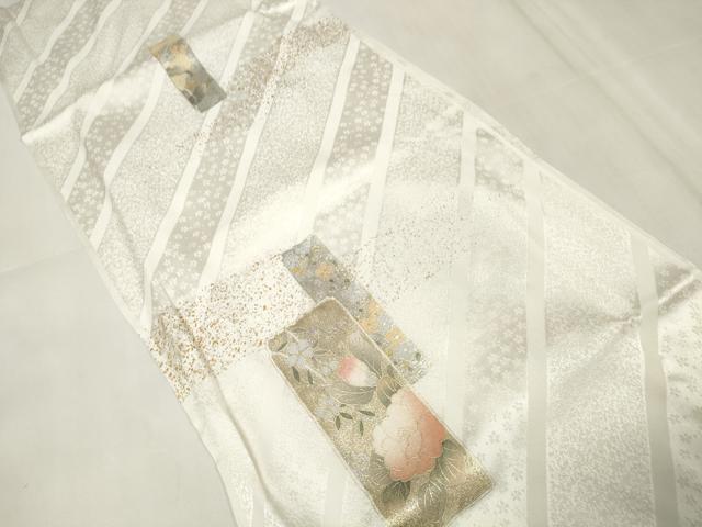 平和屋着物●和装小物 帯締め・帯揚げセット 礼装用 短冊花文 金彩 亀房付き 逸品 未使用 DAAU7977zzz