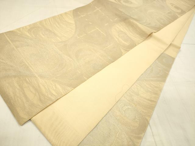 平和屋着物*夏物 六通柄袋帯 流水文 銀糸 正絹 逸品 DAAU8102cm
