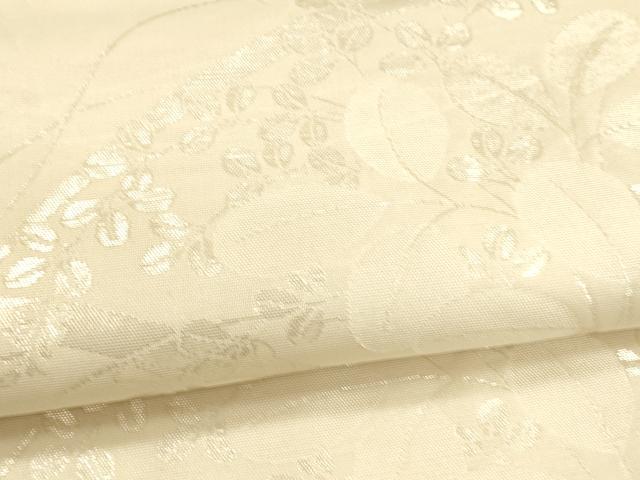 平和屋着物*夏物 六通柄袋帯 草葉文 銀糸 正絹 逸品 DAAU8163cm