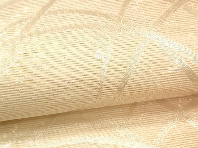 平和屋着物*夏物 西陣 六通柄袋帯 草葉文 銀糸 証紙付き 正絹 逸品 DAAU8198cm
