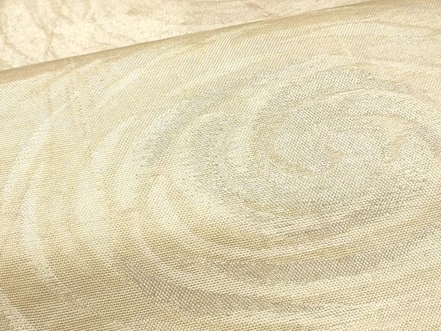 平和屋着物*夏物 六通柄袋帯 流水文 銀糸 正絹 逸品 DAAU8211cm