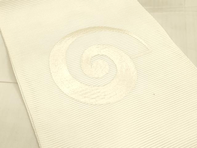 平和屋着物*夏物 絽綴れ 八寸名古屋帯 総刺繍 貝 逸品 DAAX0158cm