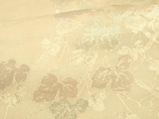 平和屋着物*夏物 六通柄袋帯 流水籬蔦の葉文 金糸 正絹 逸品 DAAU8313cm