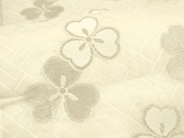 平和屋着物*夏物 六通柄袋帯 舞花文 銀糸 DAAU8314cm