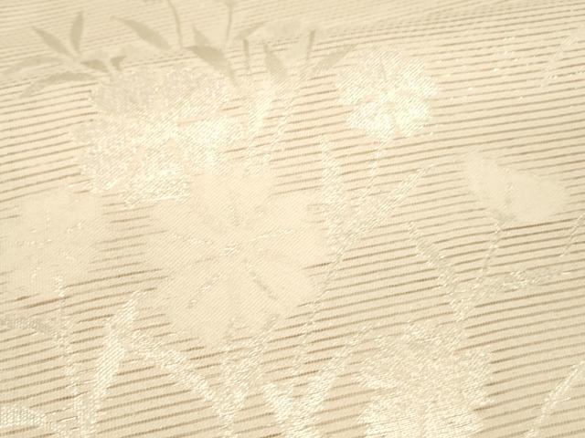 平和屋着物*夏物 六通柄袋帯 撫子 銀糸 正絹 逸品 DAAU8475cm