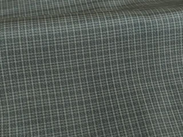 平和屋着物■男性 紬 格子 正絹 逸品 DAAU8686zy
