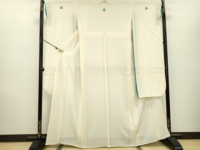 平和屋着物▽豪華振袖 単衣 胡粉色 正絹 逸品 DAAU9293fe
