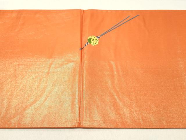 平和屋着物◎太鼓柄袋帯 唐織 総刺繍 簪 金銀糸 正絹 逸品 DAAV0869qa