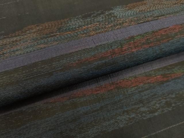 平和屋着物●本場大島紬 霞横段文 正絹 逸品 DAAV1176tw