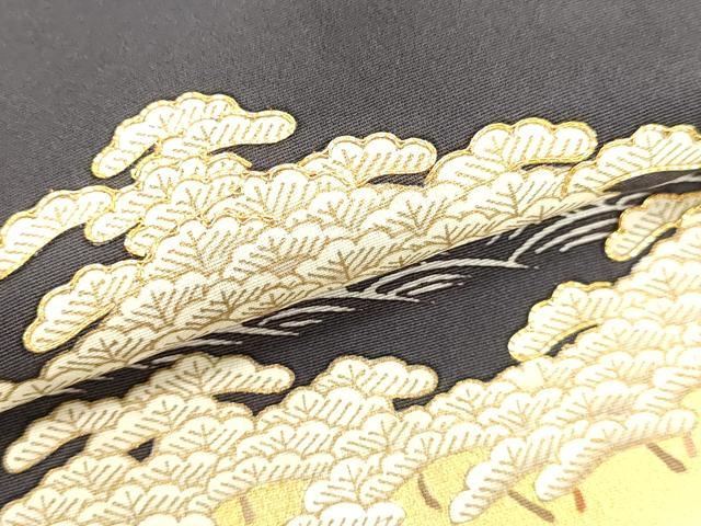 平和屋着物●訪問着 駒刺繍 立波松文 金彩 ゑり善扱い 正絹 逸品 未使用 DAAV1208tw