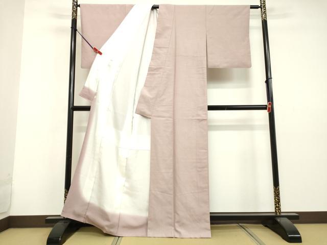 平和屋着物●結城紬 ローズダスト色 鈴乃屋扱い 正絹 逸品 DAAV1227tw