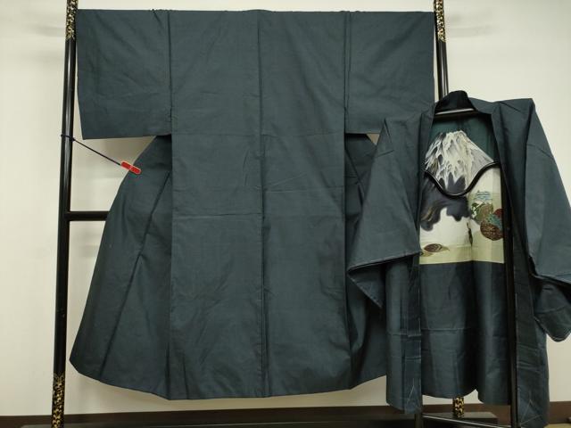平和屋着物●男性 本場大島紬 アンサンブル 100亀甲 総詰め 正絹 逸品 DAAV1301tw
