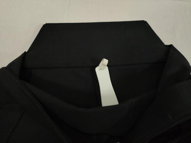 平和屋着物●男性 馬乗り袴 黒色 黒地 ウール 未使用 DAAV1307tw