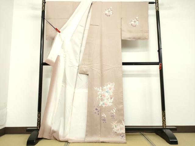 平和屋着物●訪問着 友禅 飾花文 ロング丈 正絹 逸品 未使用 DAAV1430tw