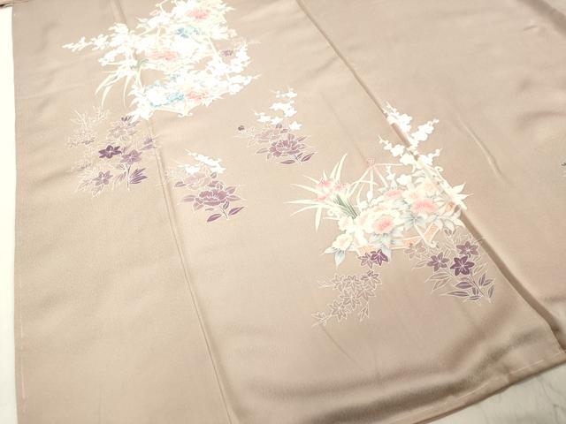 平和屋着物●訪問着 友禅 飾花文 ロング丈 正絹 逸品 未使用 DAAV1430tw