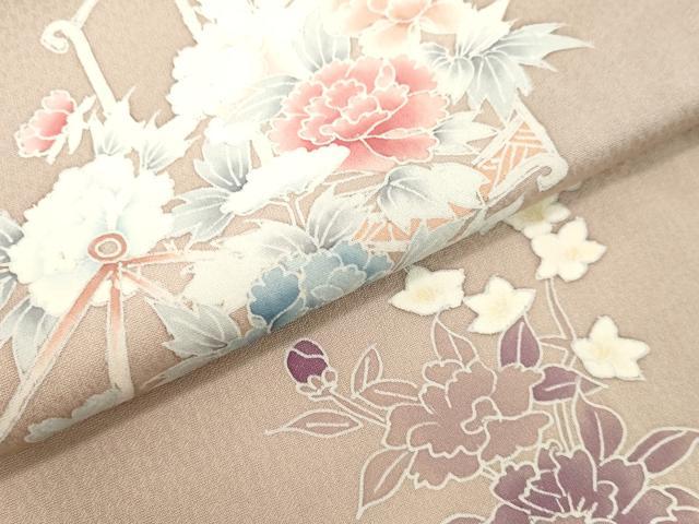 平和屋着物●訪問着 友禅 飾花文 ロング丈 正絹 逸品 未使用 DAAV1430tw