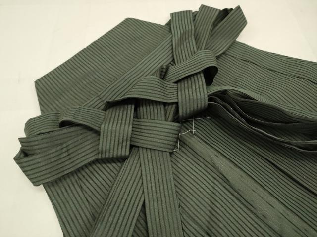 平和屋着物*夏物 男性 馬乗り袴 縦絽 縞 正絹 逸品 未使用 DAAV1530op