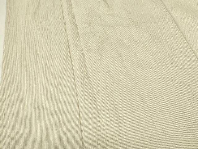 平和屋着物*夏物 男性 織物の名産 近江ちぢみ 縞 綿麻 逸品 DAAX1141op
